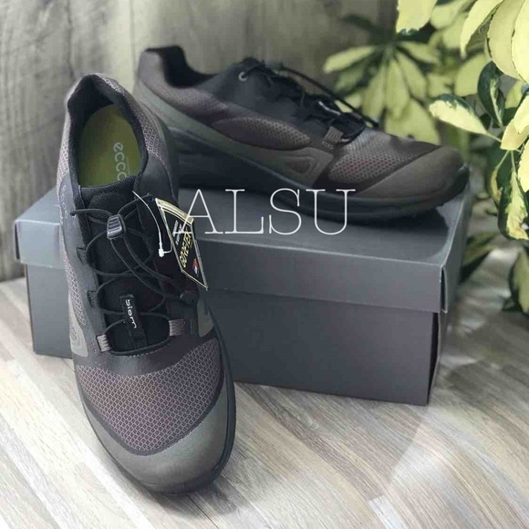ECCO Biom Omniquest Black Mesh Gore-Tex Brown Blac - Picture 5 of 8